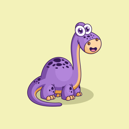 Dinosaur cartoon style vector illustrationのイラスト素材