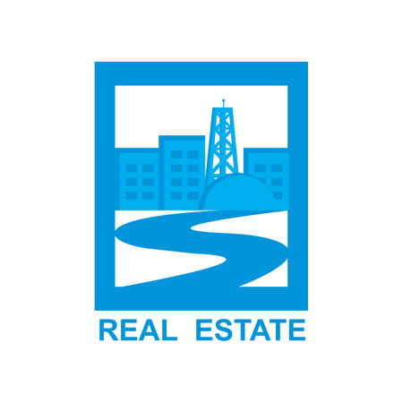 real estate logo - vector - homeのイラスト素材
