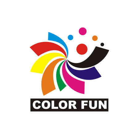 colorfull vector logo design - illustrationのイラスト素材