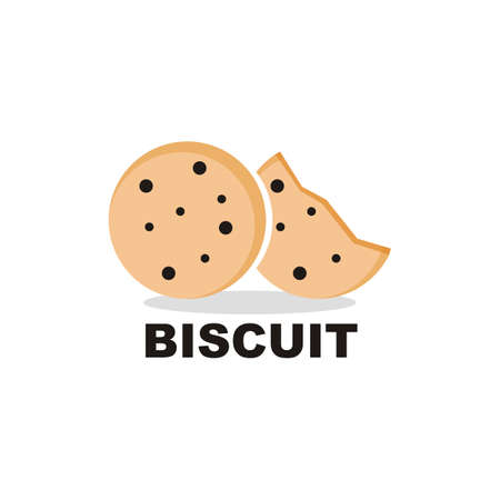 biscuit chip logo - vectorのイラスト素材