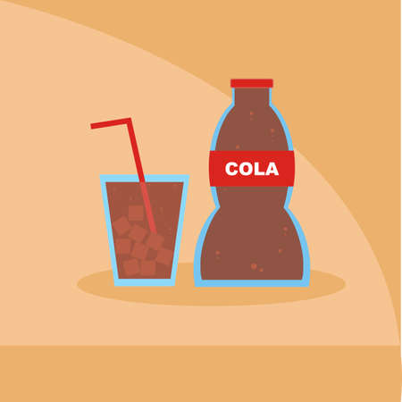 cola illustration - vector - drinkのイラスト素材