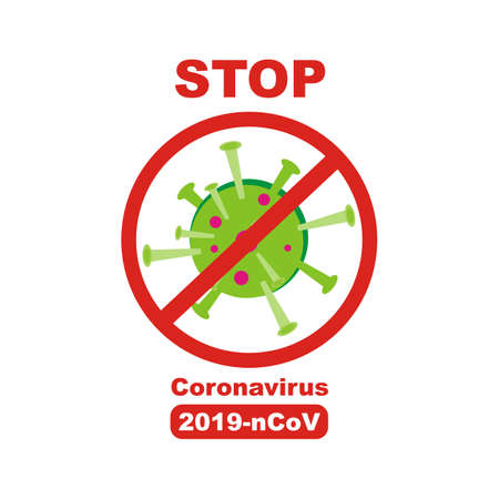 stop coronavirus illustration - vectorのイラスト素材