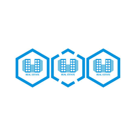 design logo real estateのイラスト素材