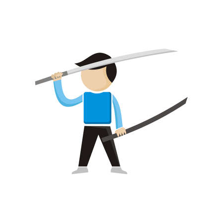 people carry swords - vectorのイラスト素材