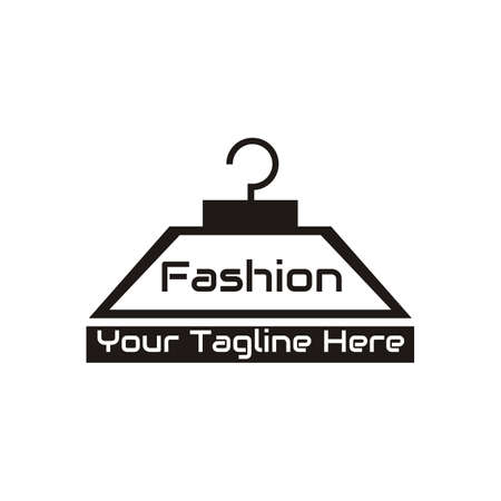 illustration vector graphic of hanger design logo, fashion - perfect for fashion shop, clothing, boutique, etcのイラスト素材
