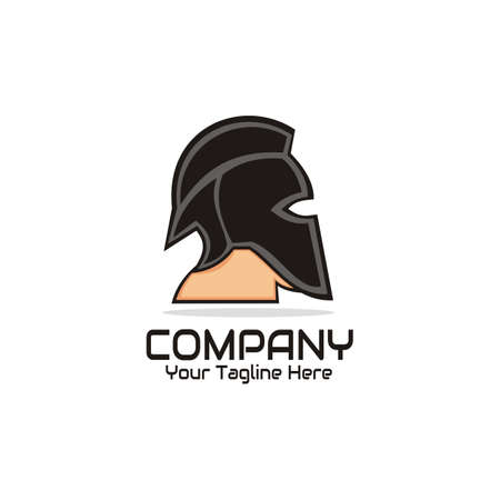 illustration vector graphic of spartan head design logo, perfect for company, business, sport, etc.のイラスト素材