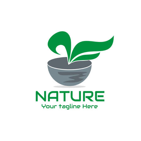 illustration vector graphic of green plants in pots, perfect for nature, agriculture, botany, farm, garden, etc.のイラスト素材