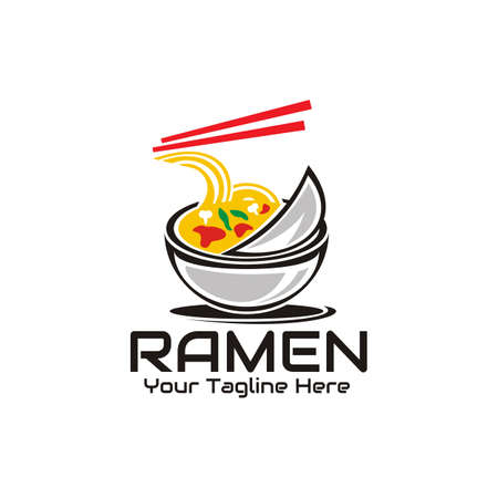illustration vector graphic of instant noodles opened from the package, taken with chopsticks, perfect for ramen, fastfood, restaurant, resto, cafe, etc.のイラスト素材