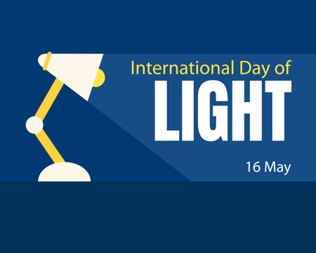 illustration vector graphic of table lamp lighting, perfect for international day, international day of light, celebrate, greeting card, etc.のイラスト素材