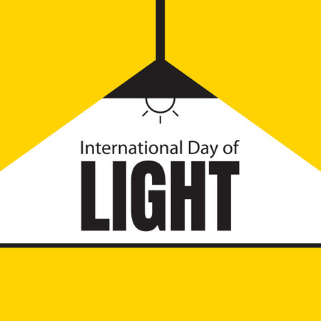 illustration vector graphic of the house lamp illuminates the table, perfect for international day, international day of light, celebrate, greeting card, etc.のイラスト素材