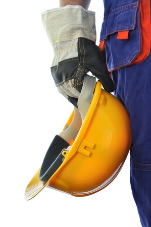 Construction worker isolated on white background Construction worker isolated on white background