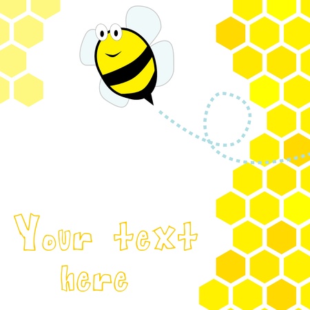 honeycomb background illustrationのイラスト素材