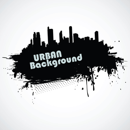 vector urban grunge background with copy spaceのイラスト素材