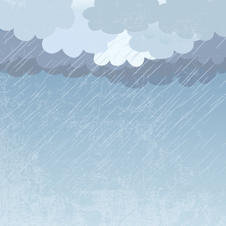 Rain as a background, illustrationのイラスト素材