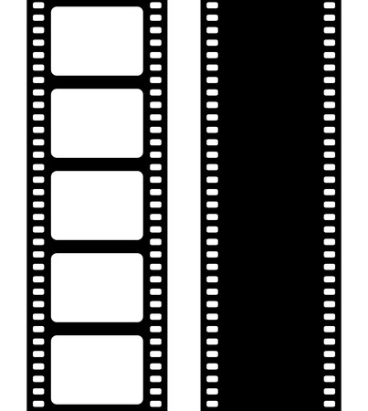 Set of film frame, vector illustrationのイラスト素材