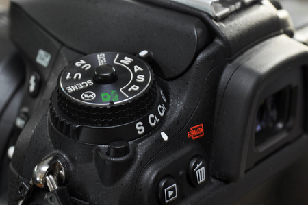 Macro of professional digital camera.の写真素材