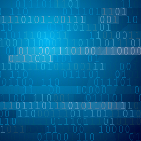 Abstract blue background. Concept of  information, technology, data, programming illustrationのイラスト素材