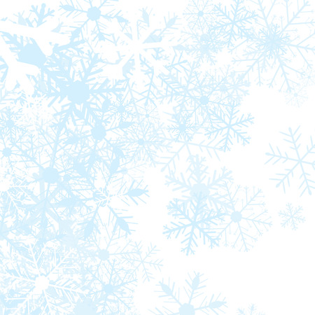 Winter background with snow flakes, vector illustrationのイラスト素材