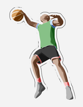 basketball player, 3d renderingの写真素材