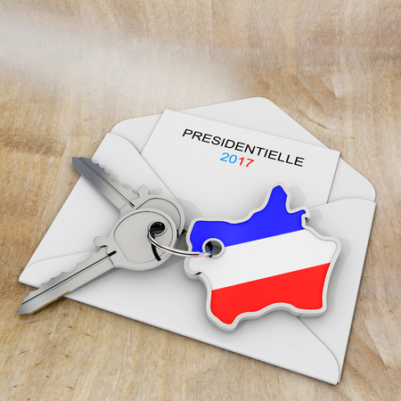 French presidential election 2017, 3d renderingの写真素材