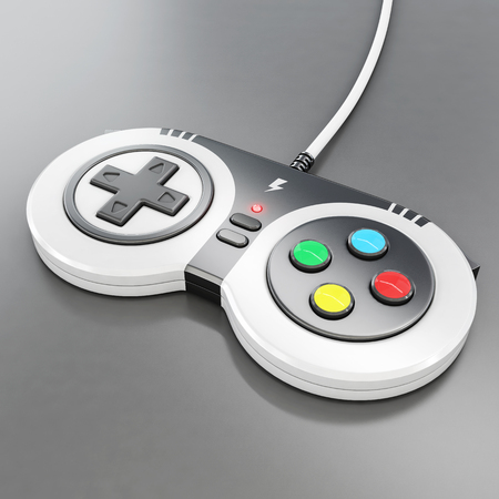video game controler, 3d rendering