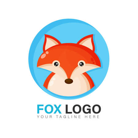 Cute fox designのイラスト素材