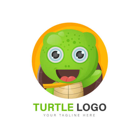 Cute turtle designのイラスト素材