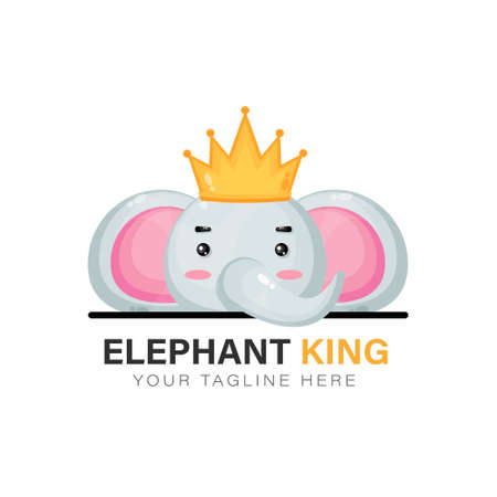 King elephant designのイラスト素材