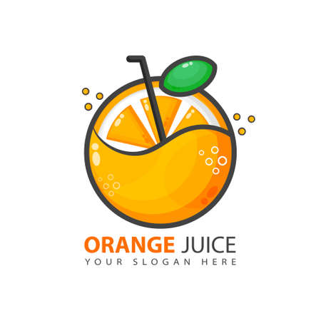 Orange juice designのイラスト素材