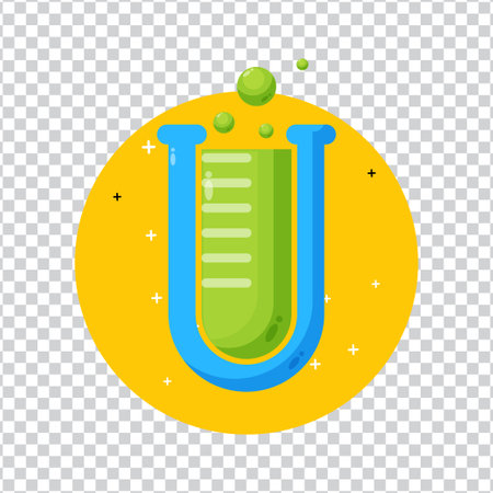 Laboratorium icon desain on transparent backgroundのイラスト素材