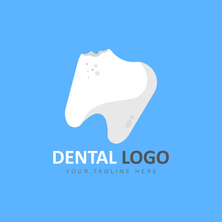 Dental logo design illustrationのイラスト素材
