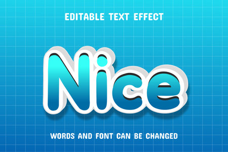 3d text effect editableのイラスト素材