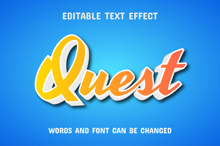 3d text effect editableのイラスト素材