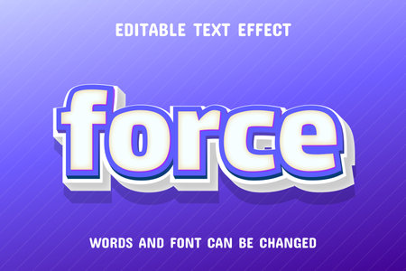 3d text effect editableのイラスト素材