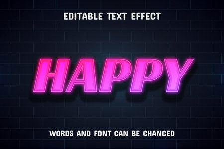 3d text effect editableのイラスト素材
