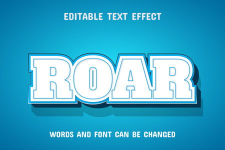 3d text effect editableのイラスト素材