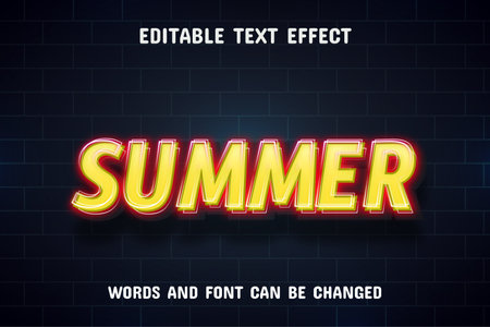 3d text effect editableのイラスト素材