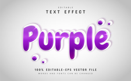 Editable purple text effectのイラスト素材
