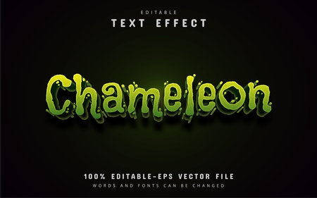 Chameleon text effectのイラスト素材