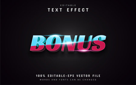 Bonus text effectsのイラスト素材