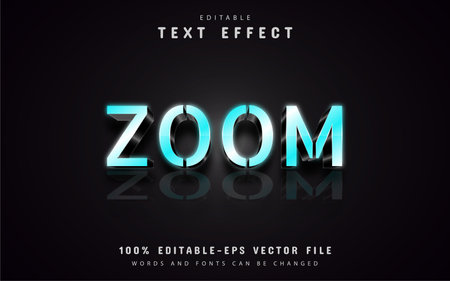 Zoom text effectsのイラスト素材