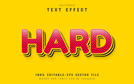 Hard 3d text effect editableのイラスト素材