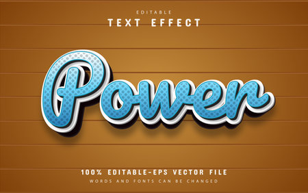 Power cartoon style text effectのイラスト素材