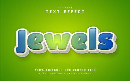 Jewels text, cartoon style text effectのイラスト素材