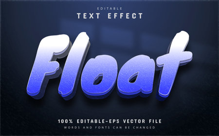Float text, gradient style text effectのイラスト素材