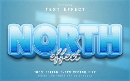 North text effect editableのイラスト素材