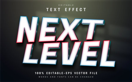 Next level text effect editableのイラスト素材