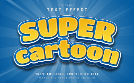 Super cartoon text effectのイラスト素材