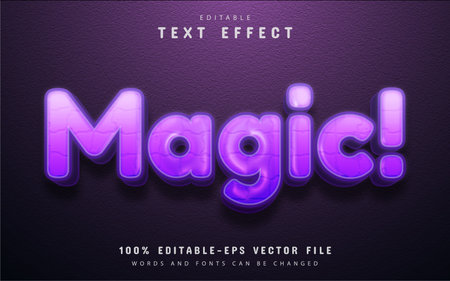 Magic text effect editableのイラスト素材