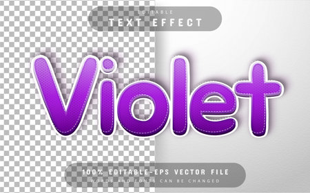 Violet text effect editableのイラスト素材